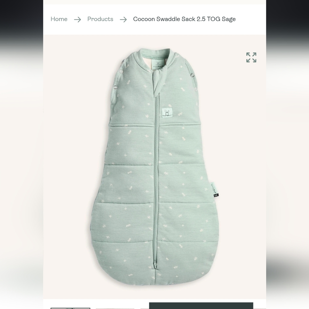 Ergopouch cocoon swaddle 0-3m 2.5 TOG